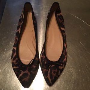 Jcrew Gemma leopard print Ballet Flat